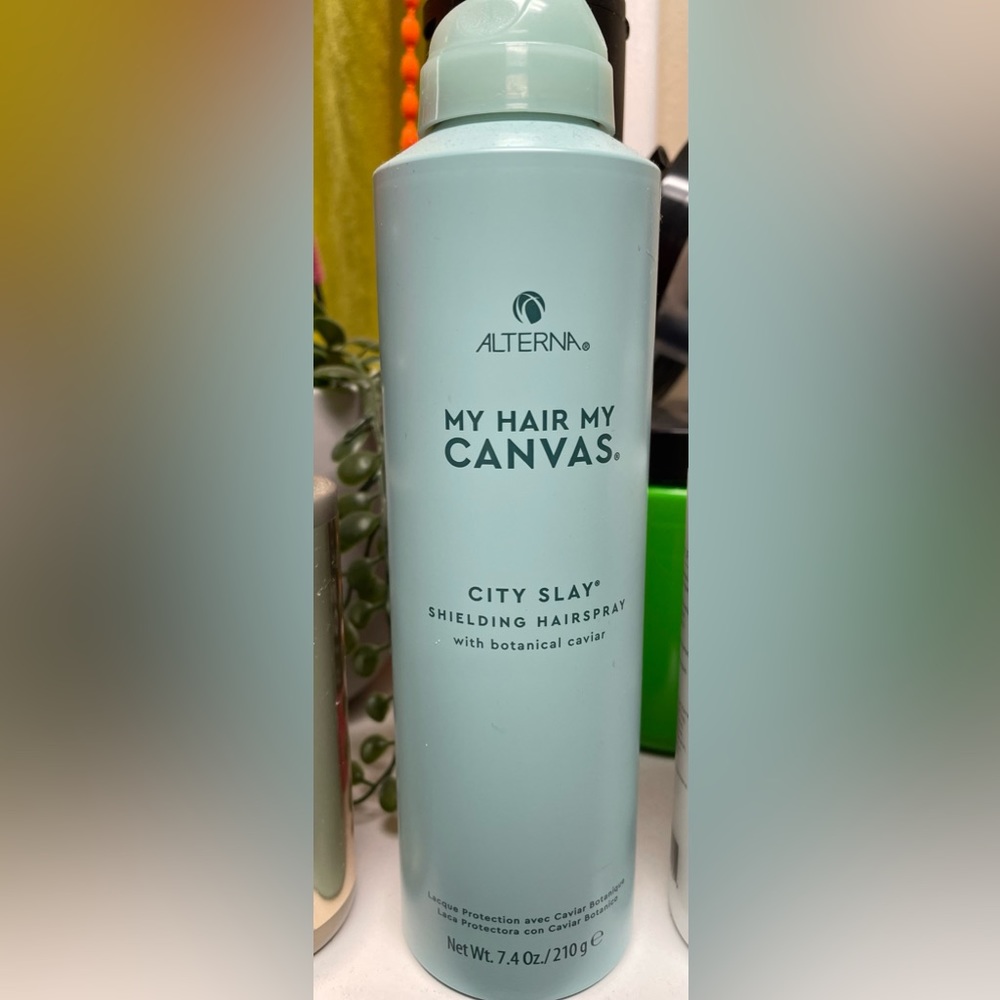 ALTERNA.
MY HAIR MY CANVAS.
CITY SLAY SHIELDING HAIRSPRAY with botanical caviar